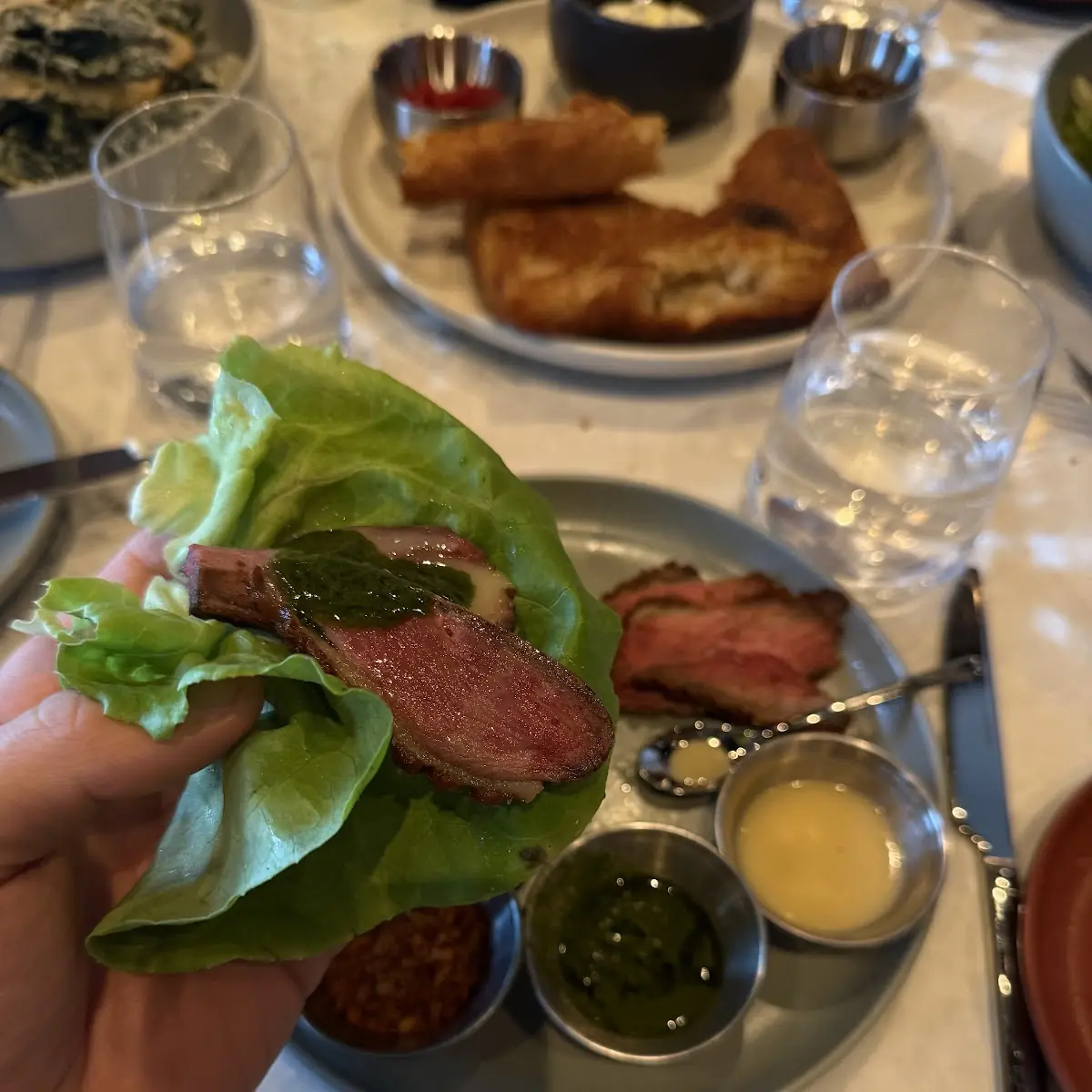 Long Island Duck Lettuce Wraps