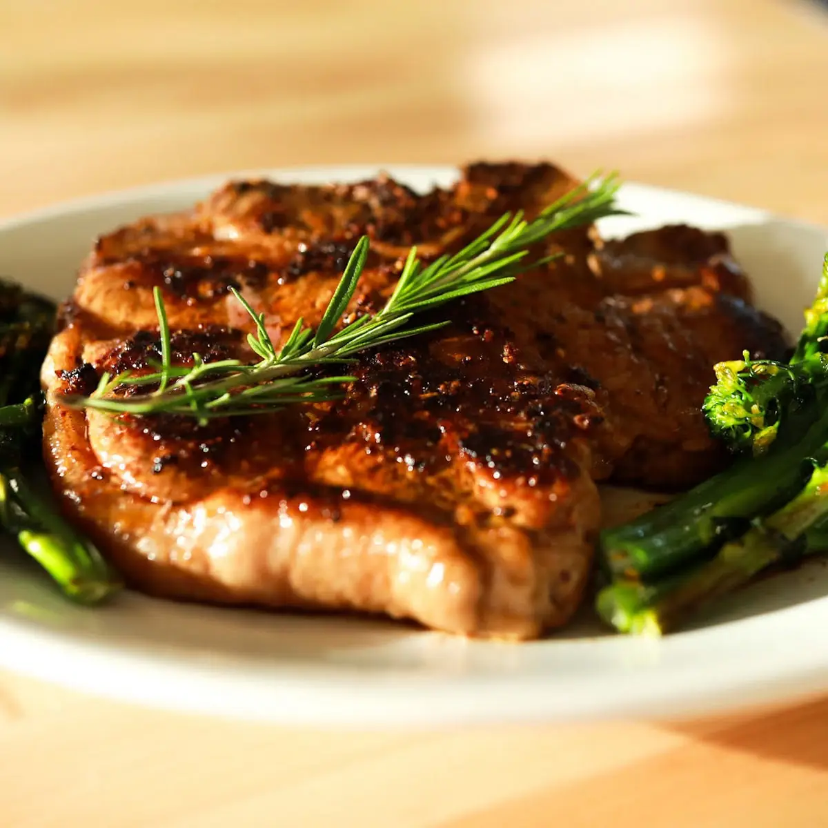 Apricot Bourbon Pork Chop