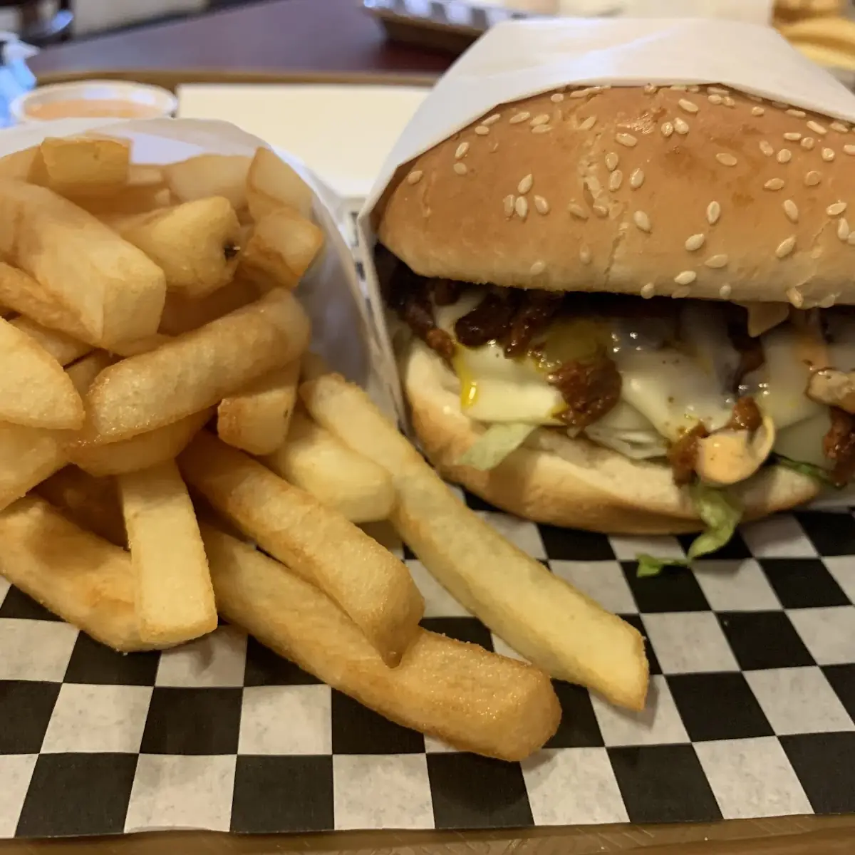 Mushroom and Swiss Burger