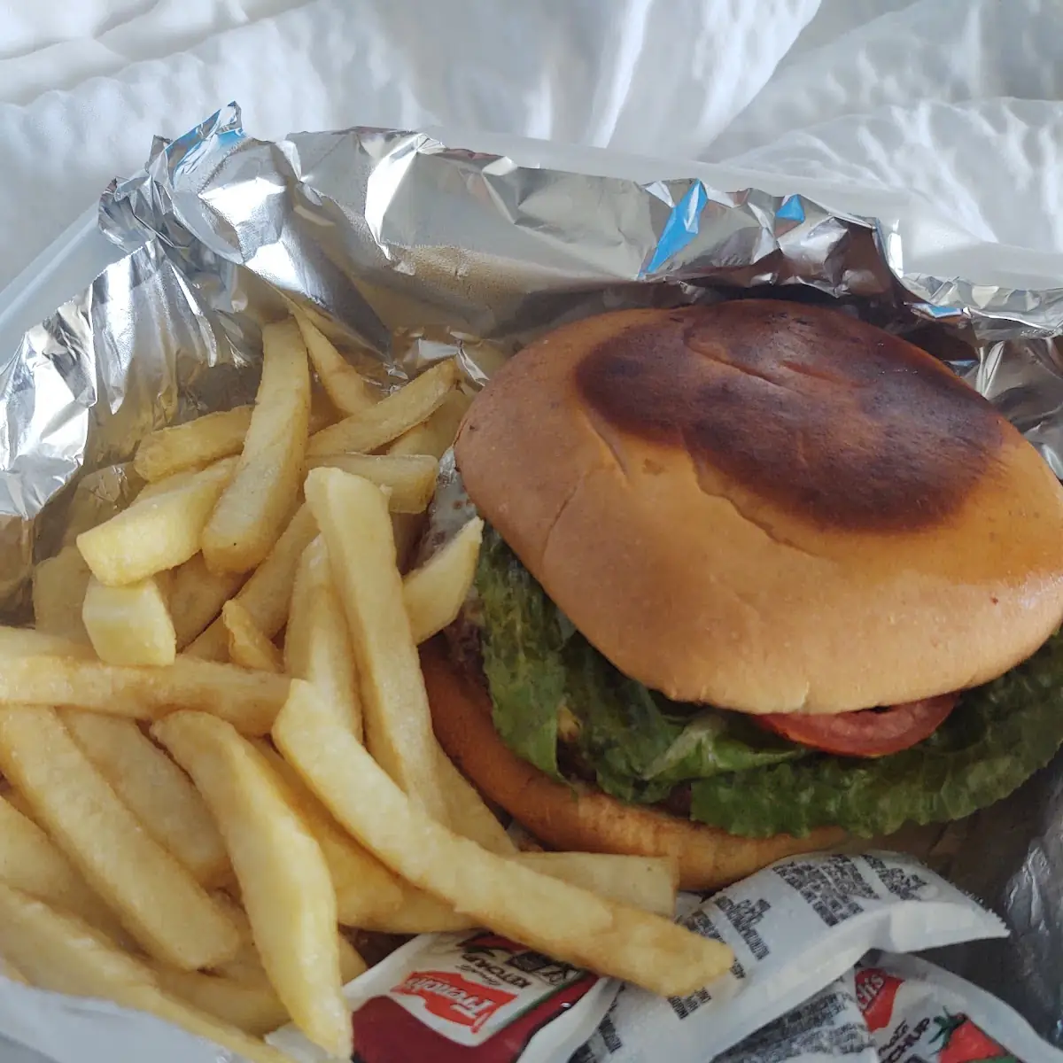 Cheese Burger and Fries