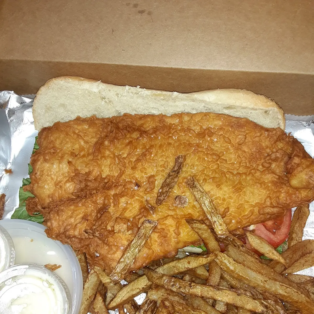 Battered Cod Sandwich
