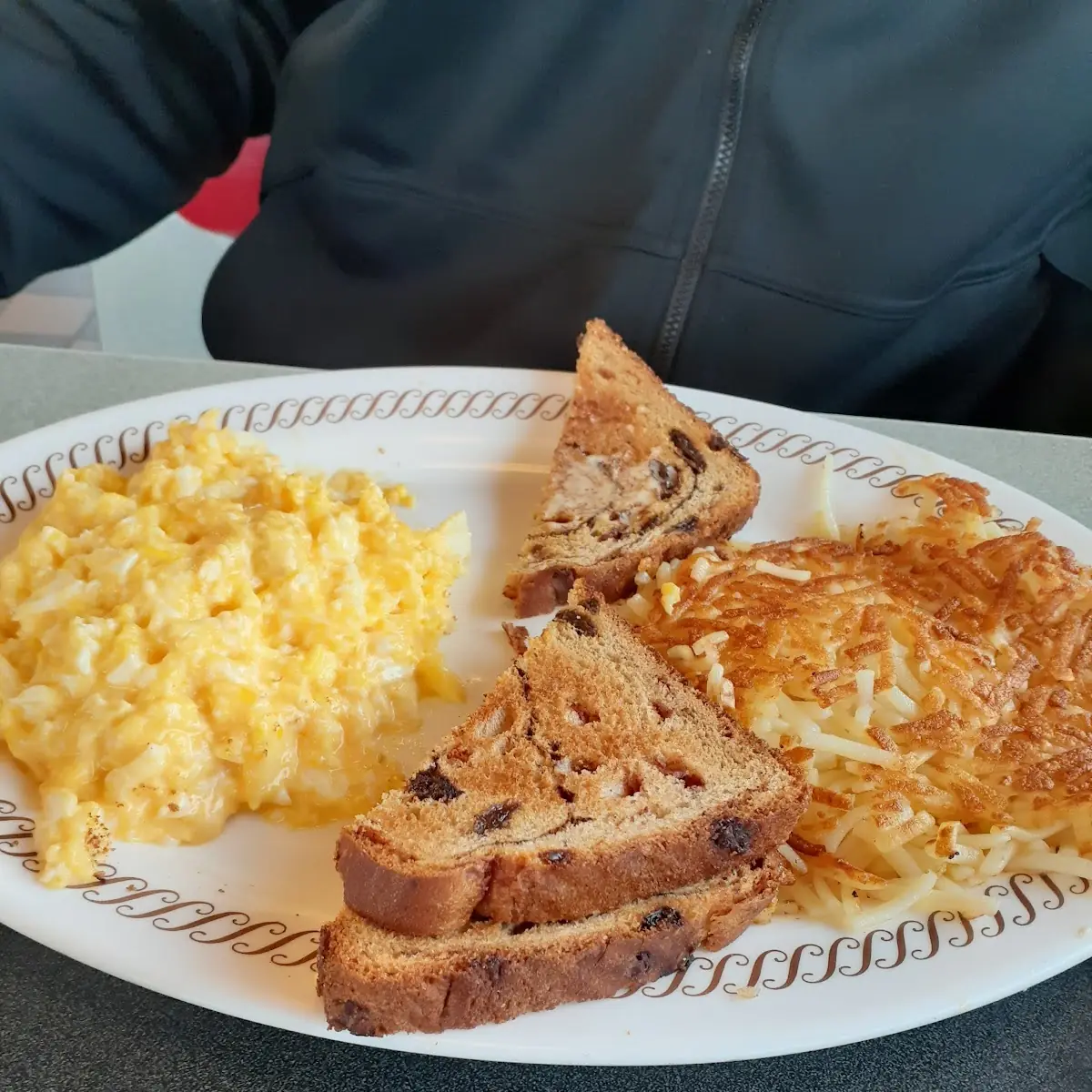 Cheese N' Eggs with Raisin Toast