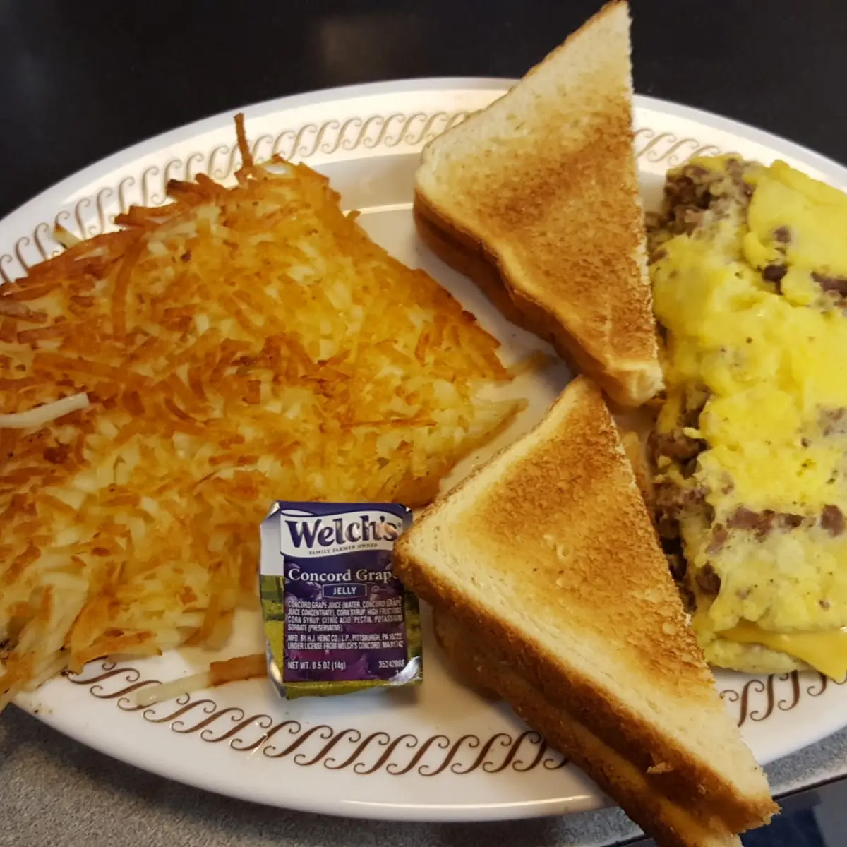 Texas Breakfast Melt with Hashbrowns