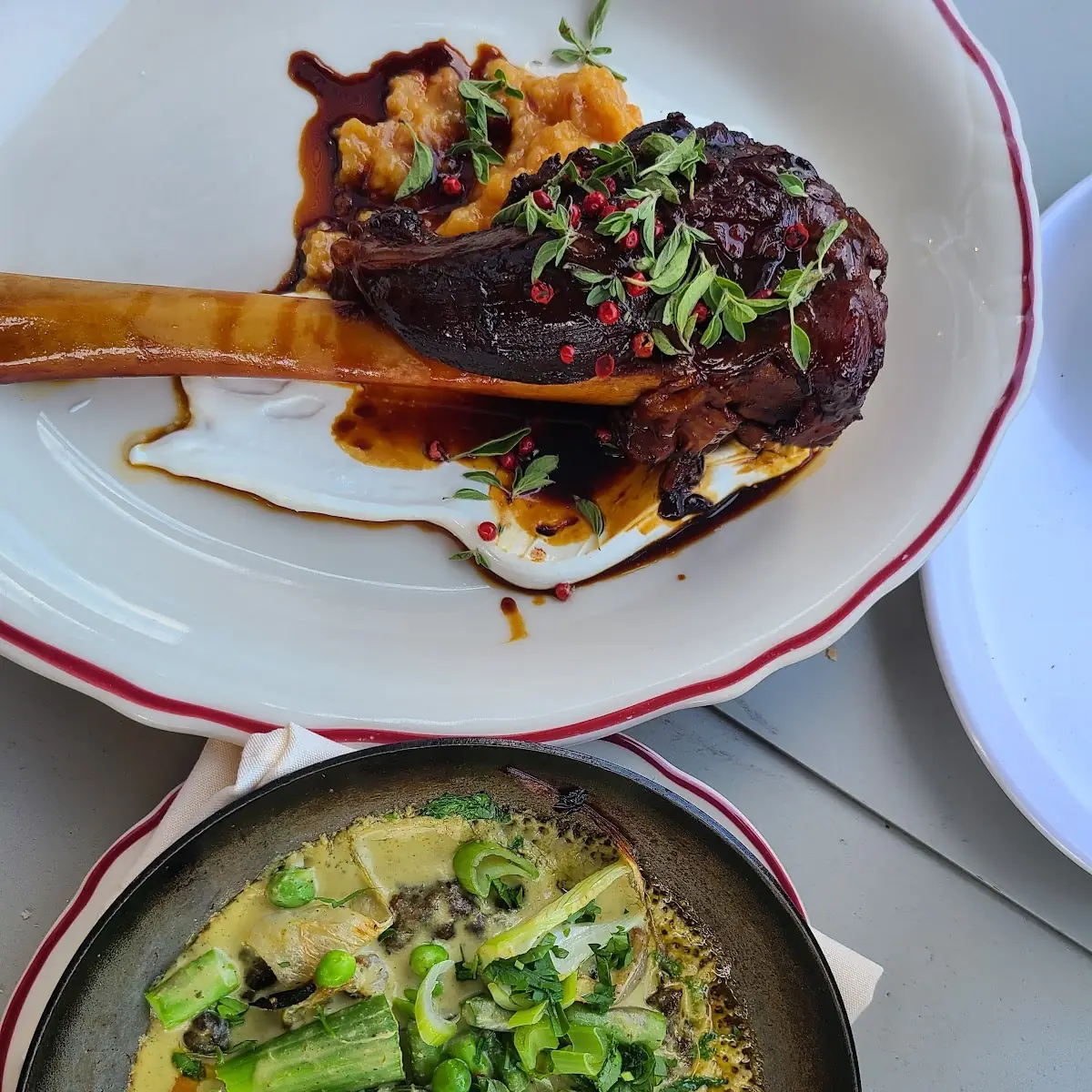 Pomegranate Braised Lamb Shank