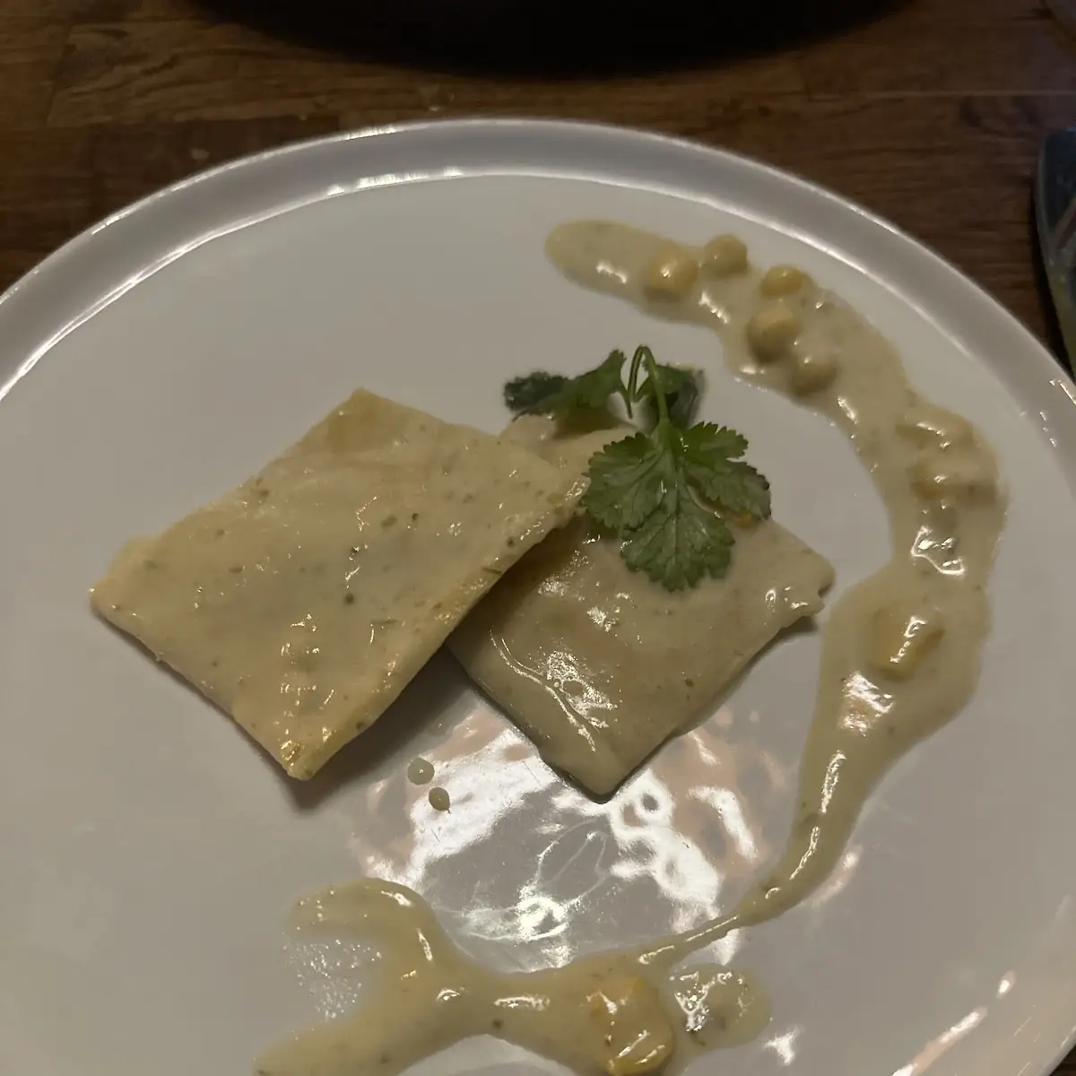 Sweet Corn Ravioli