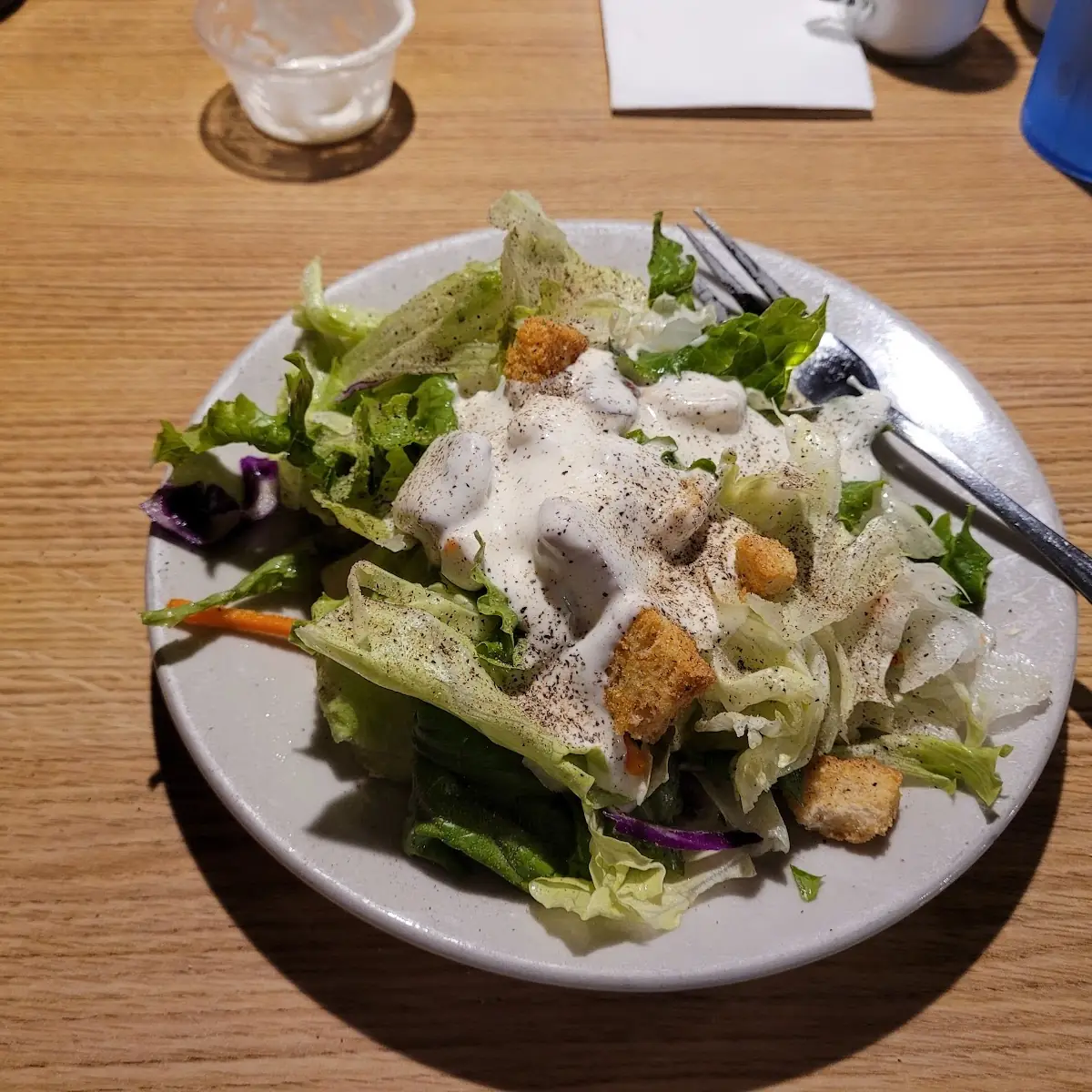Salad with Bleu Cheese Dressing