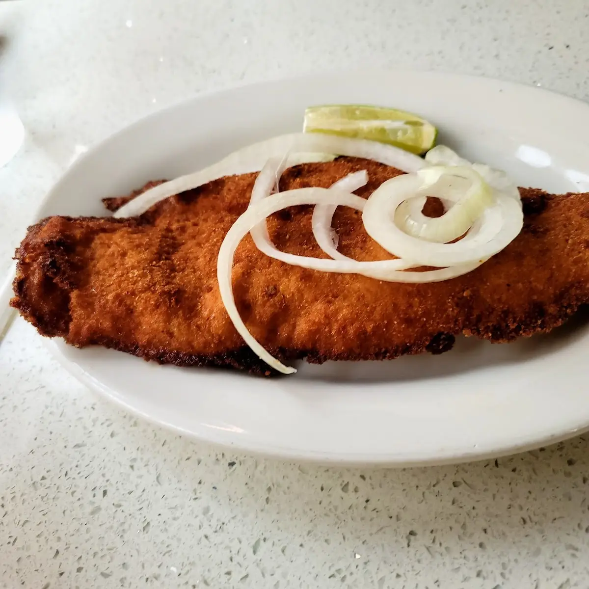 Breaded Chicken Breast with Rice
