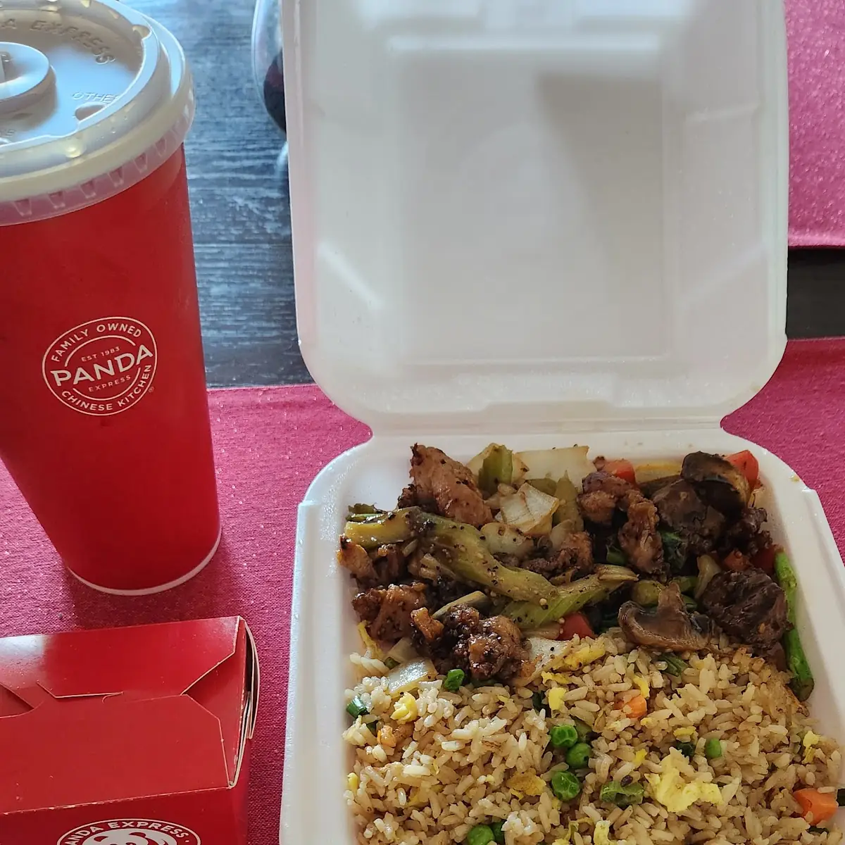 Fried Rice Black Pepper Chicken Steak