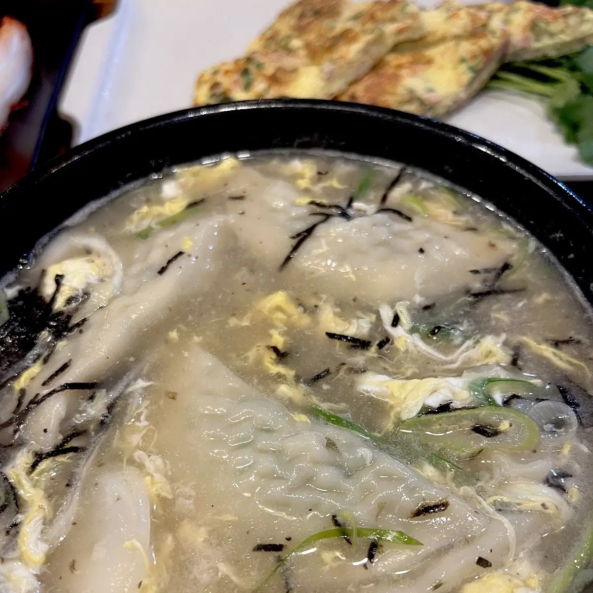 Broth Beef Rice Cake and Dumpling Soup