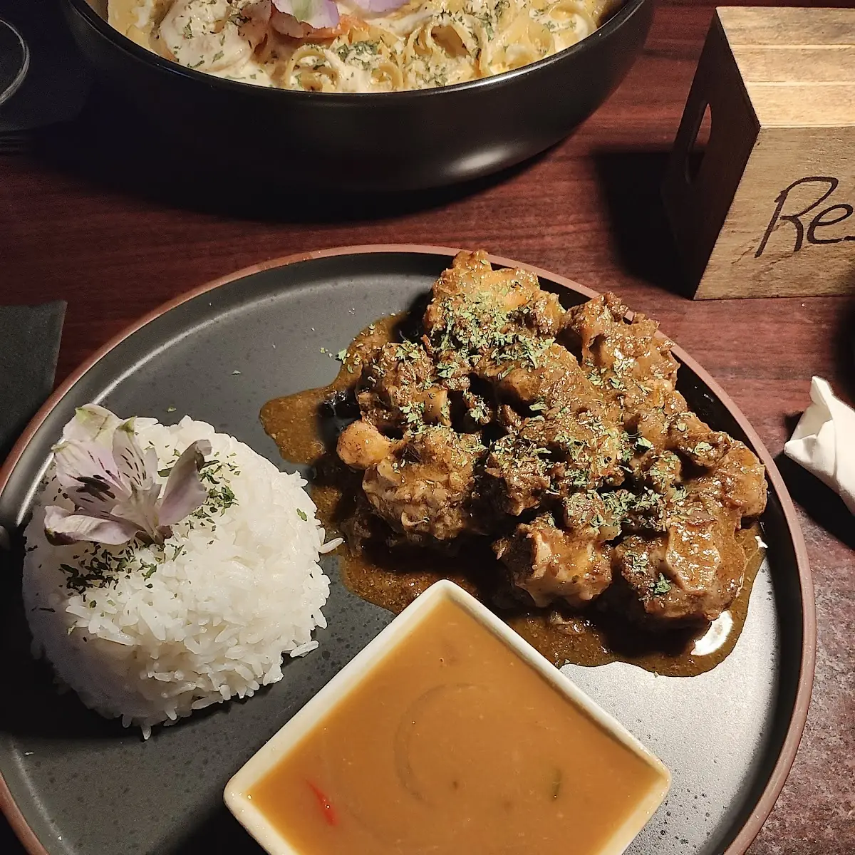 Oxtail with Rice and Beans