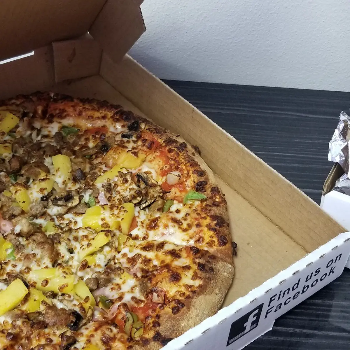 Supreme Pizza and Honey BBQ Wings