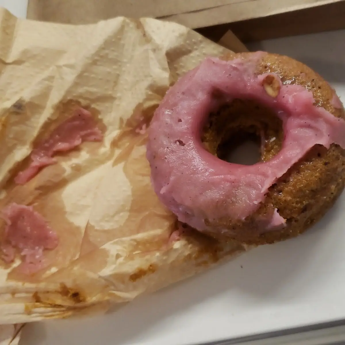 Strawberry Dragonfruit Donut