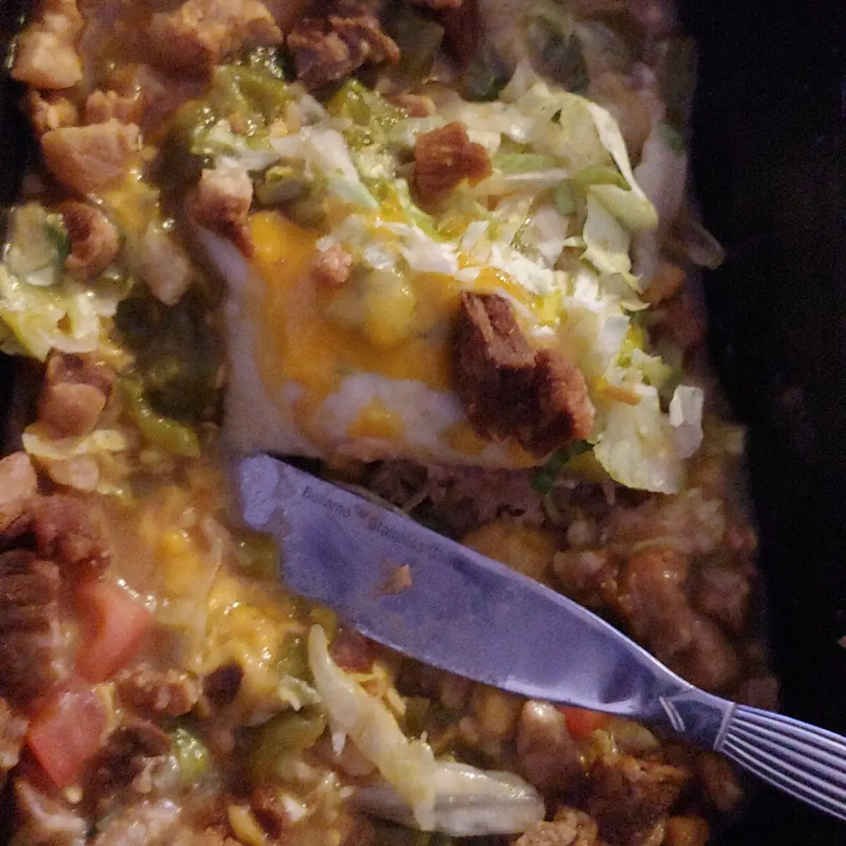 Carnitas Smothered Burrito with Chicharron