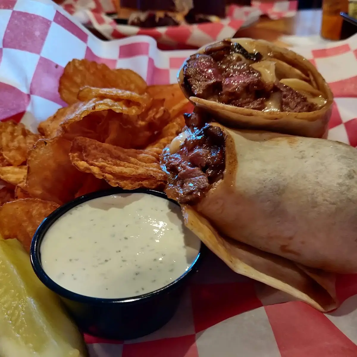 Steak and Mushroom Wrap