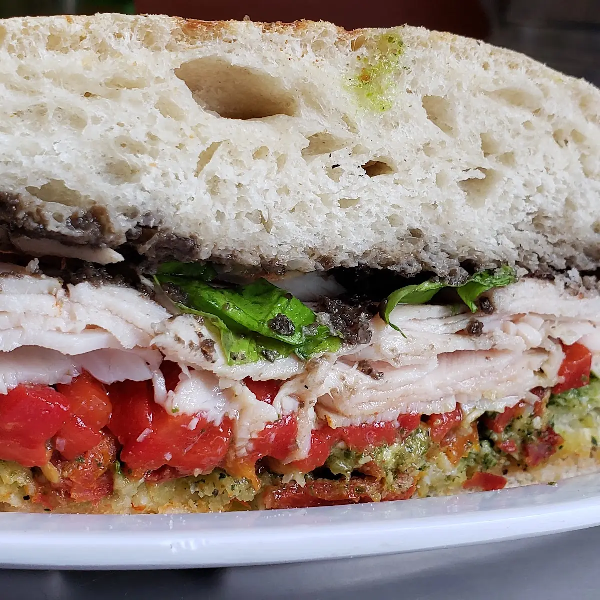 Turkey Caprese Sandwich