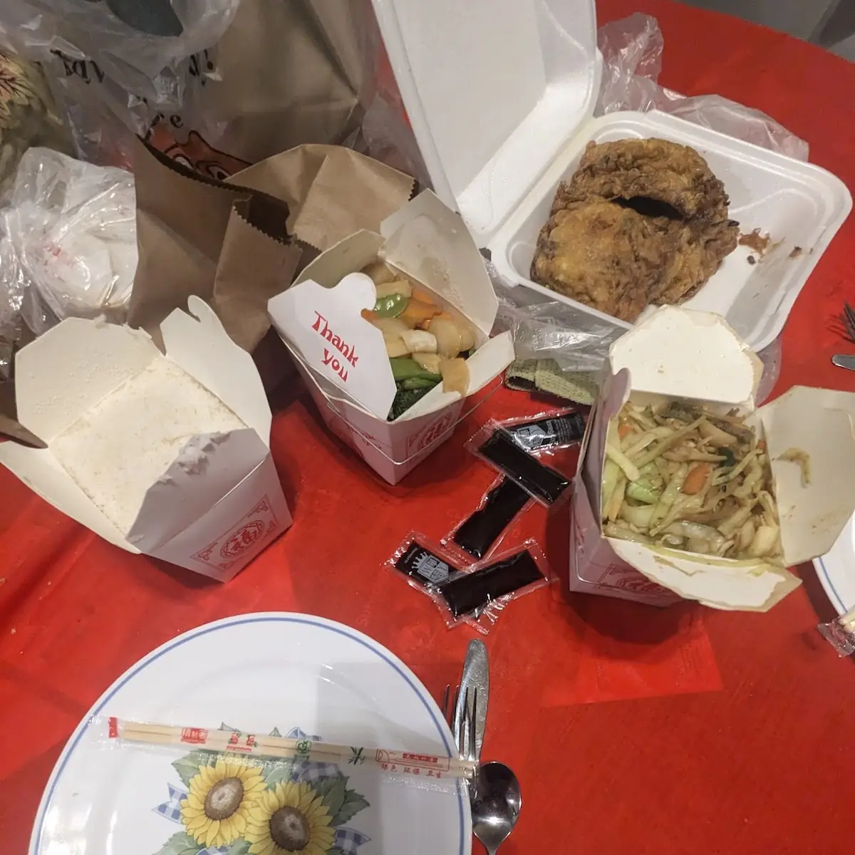 Take Out Order Eat at Home