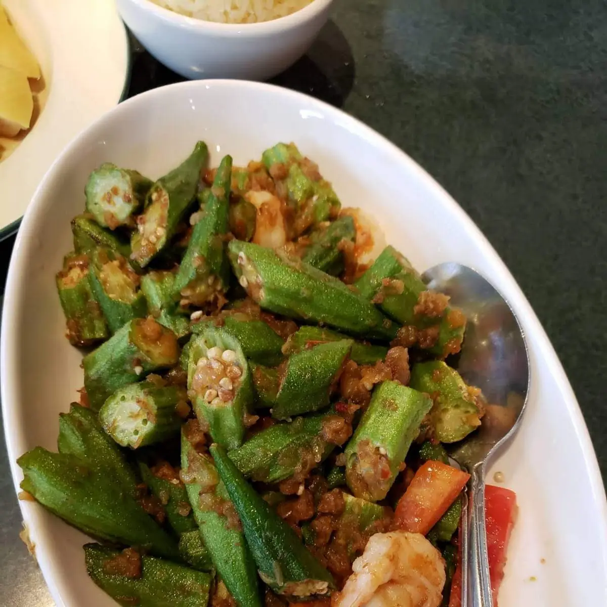 Lady Finger Belacan with Shrimps
