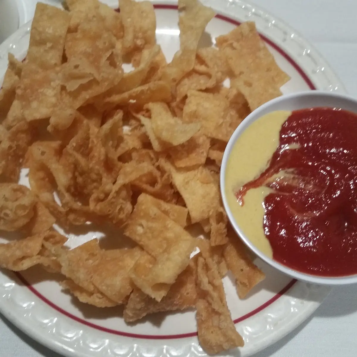 Noodles with Sweet Sause and Hot Mustard
