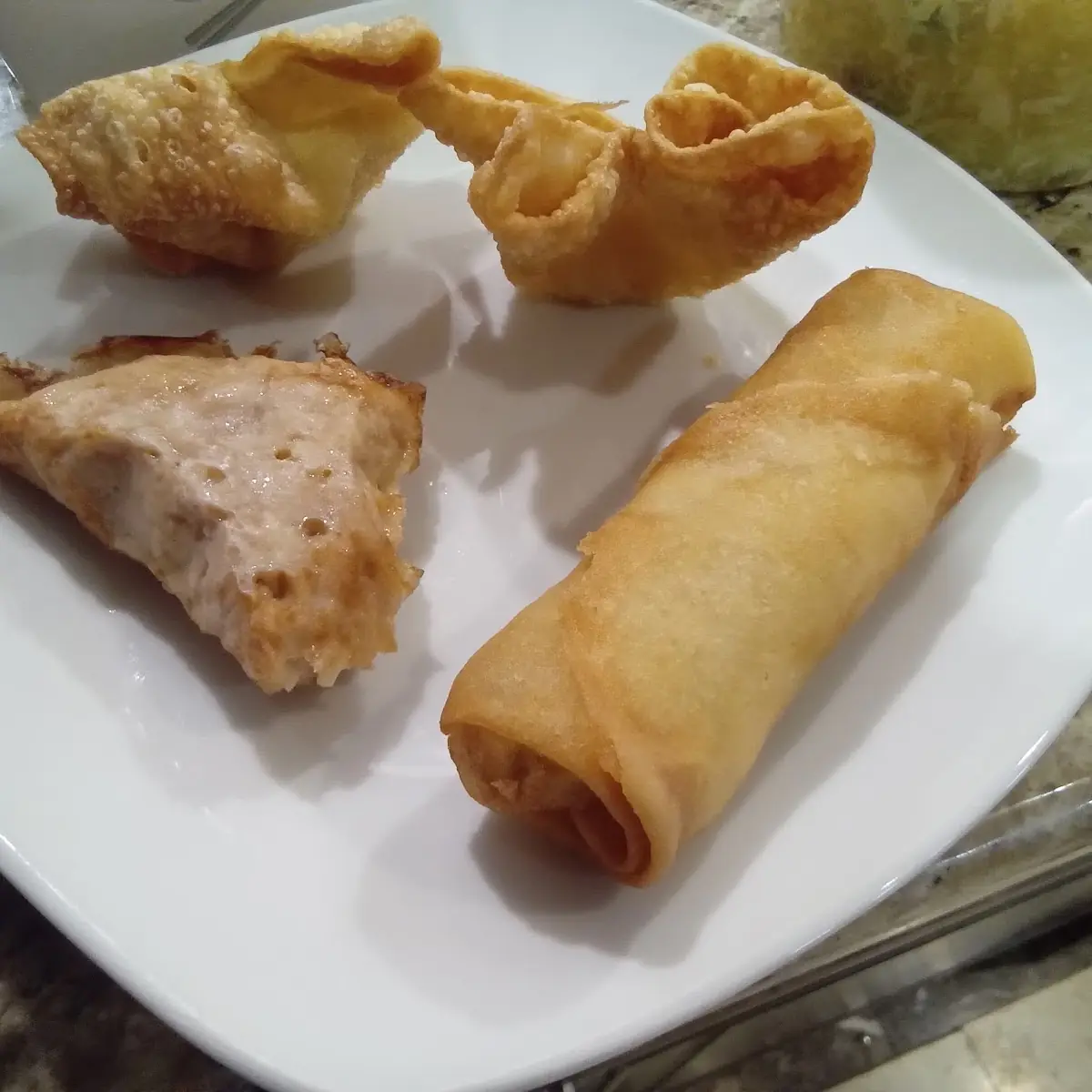 Paper Wrapped Chicken Egg Roll Cream Cheese Wonton