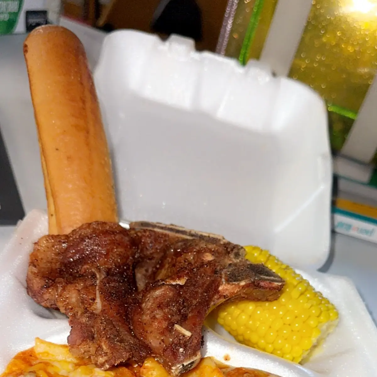 Lasagna 1 Meat Corn on Cob Garlic Bread