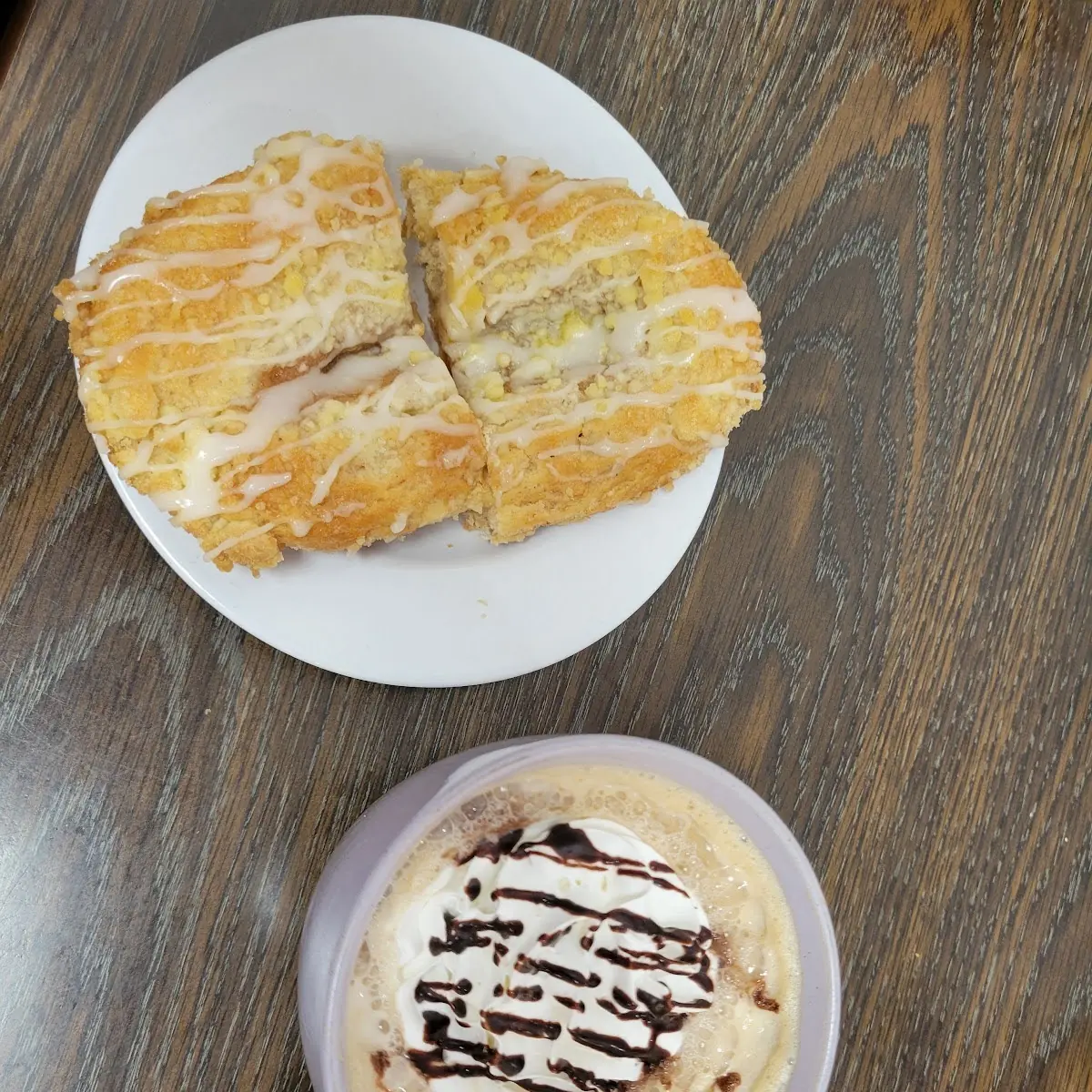Cappuccino and Apple Turnover