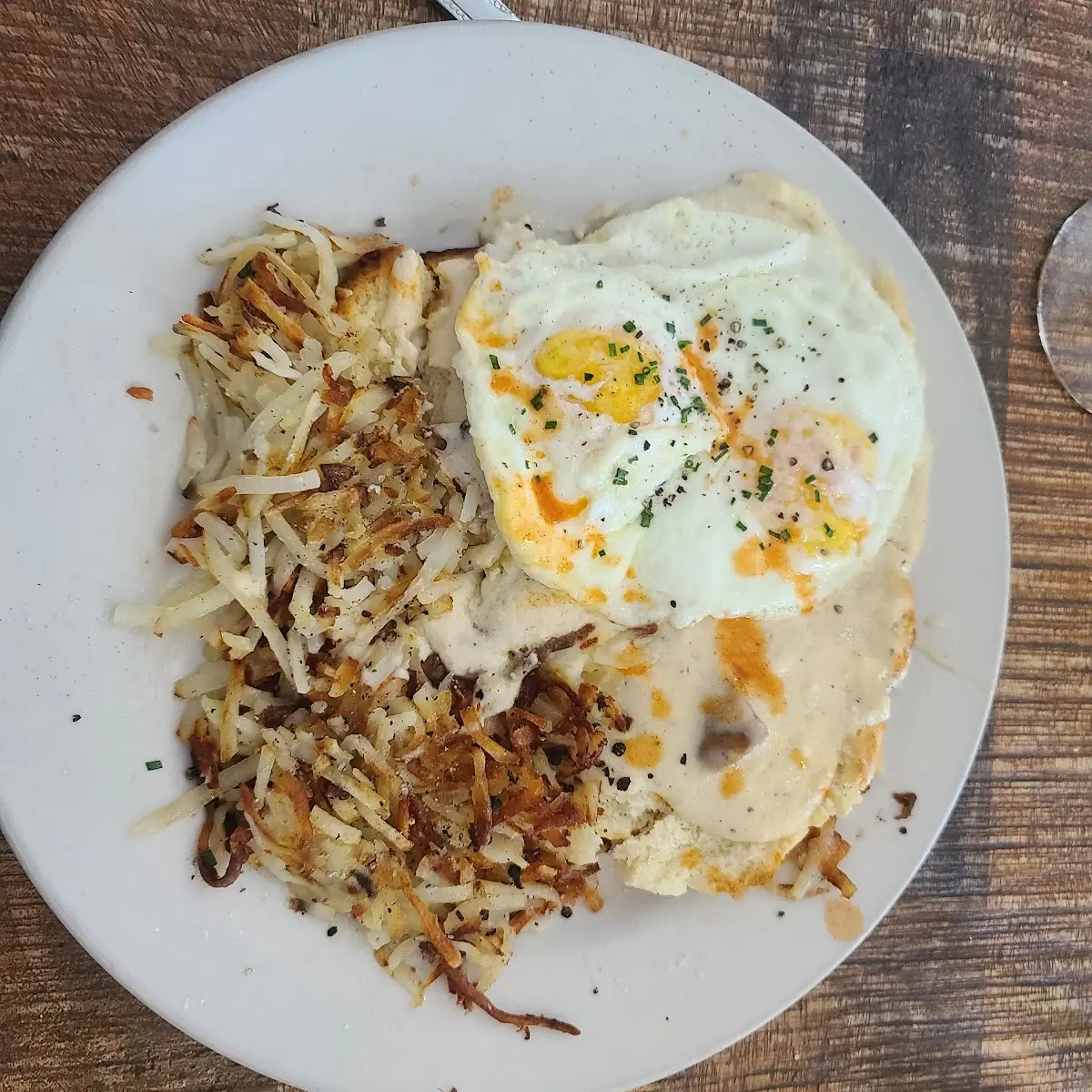 Eggs Benedict with Hash Browns