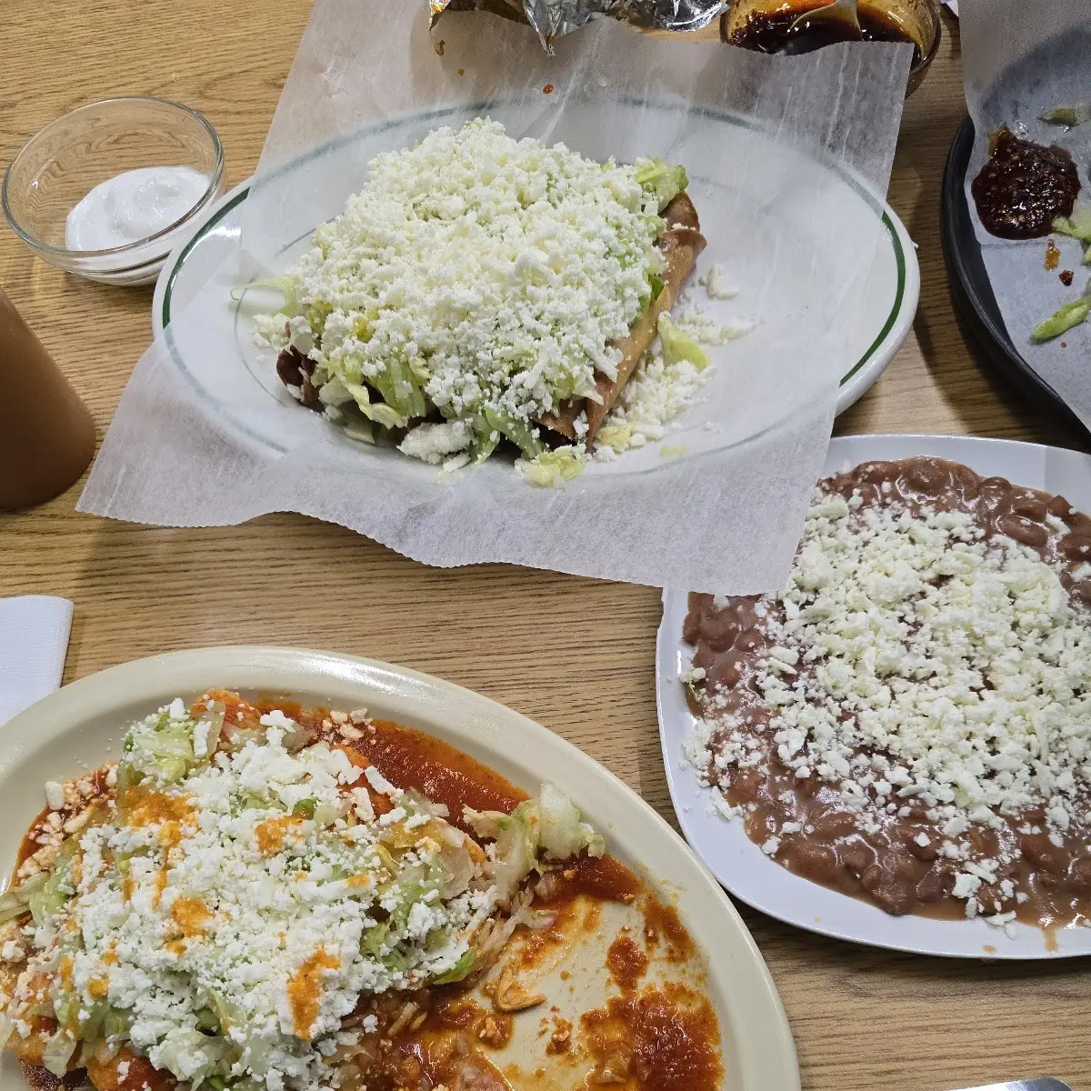 Flautas Refried Beans