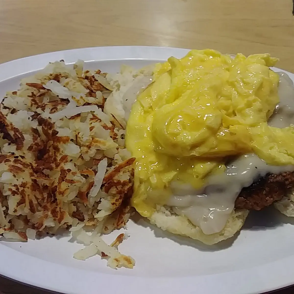 Homemade Biscuits & Gravy Sausage & Cheddar Omelette