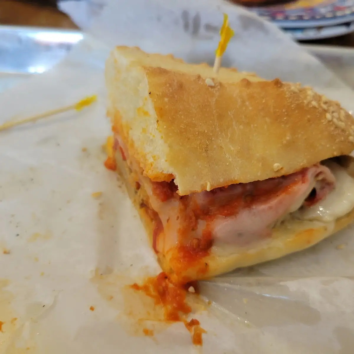 Half a Meatball Parmigiana