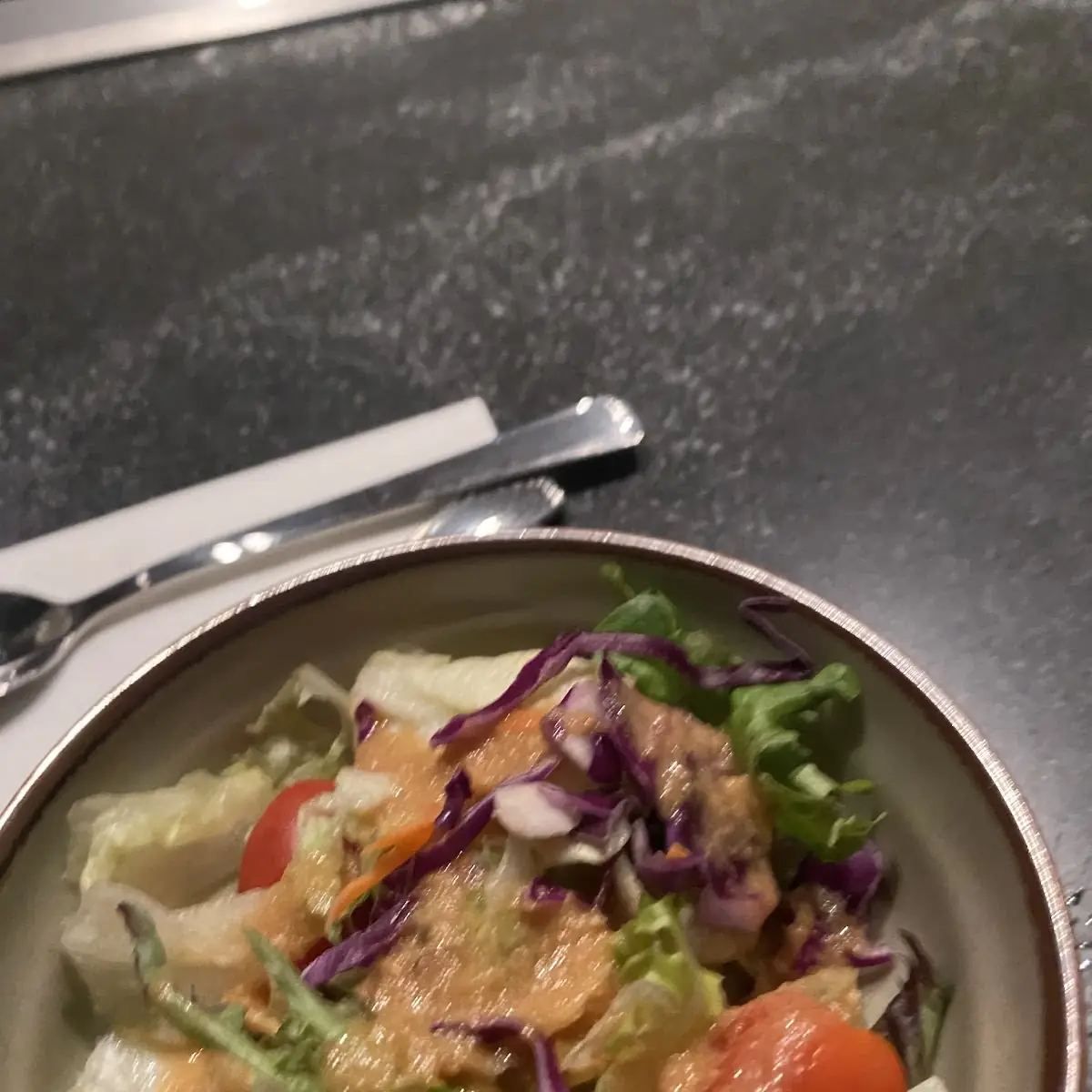 House Salad with Ginger Dressing, Benihana Niagara Falls
