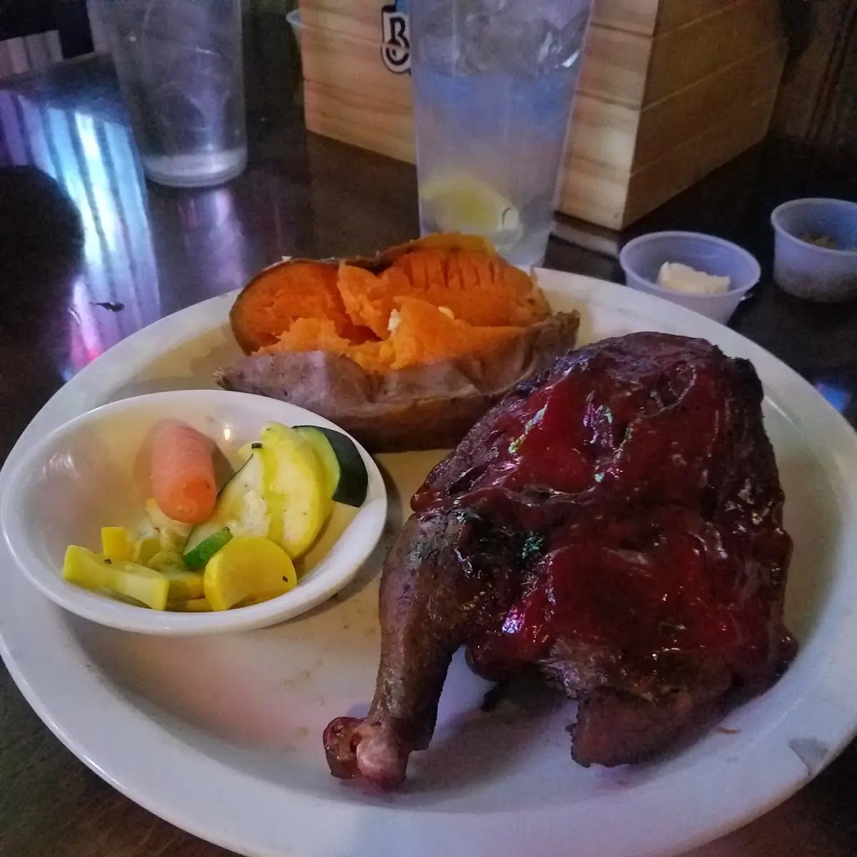 BBQ Smoked Half Chicken Platter