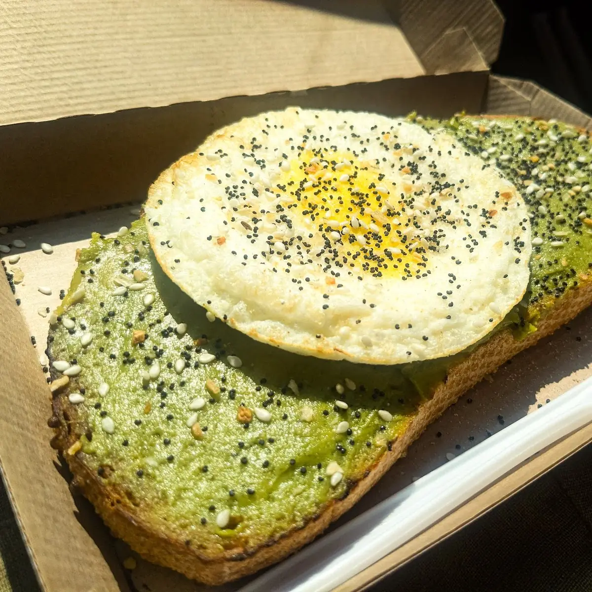 Avocado Toast with Egg Added