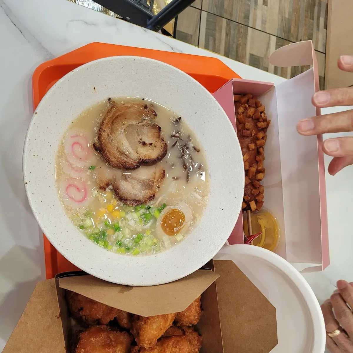 Ramen Chicken Wings Potato Half and Half