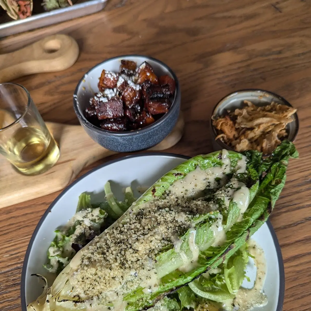 Grilled Caesar Salad with Chicken
