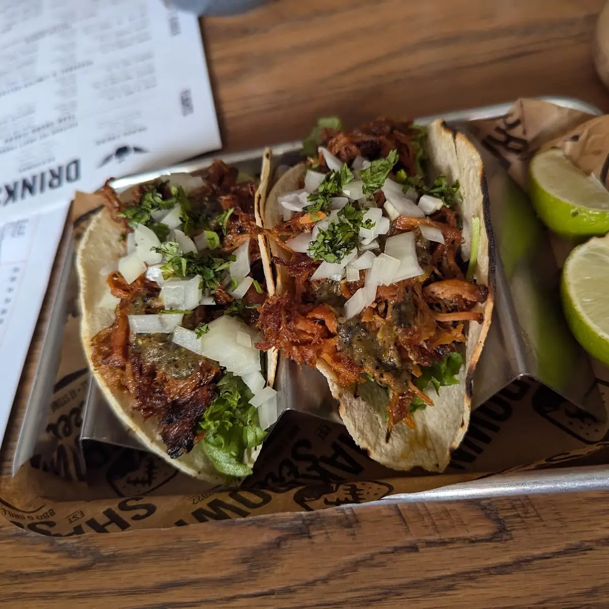High & Dry Pulled Pork Tacos