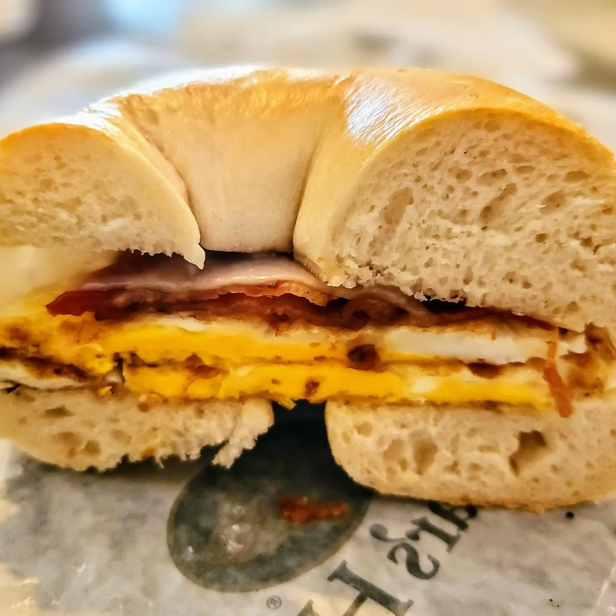 Bacon Egg & Cheese Bagel Sandwich