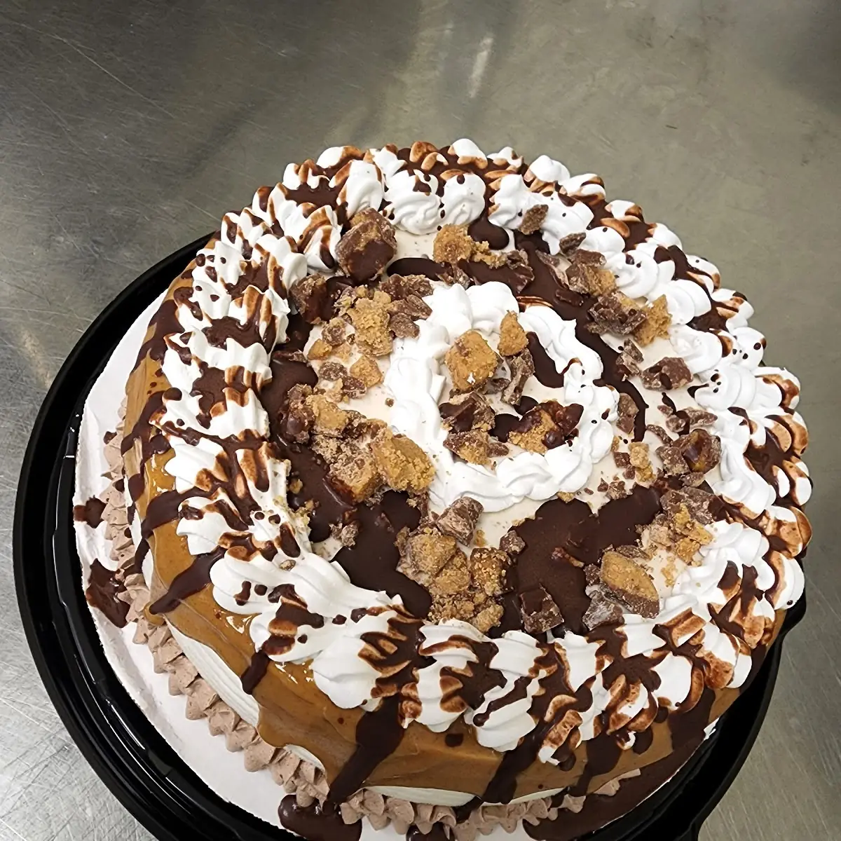 Reese Peanut Butter Cups Blizzard Cake