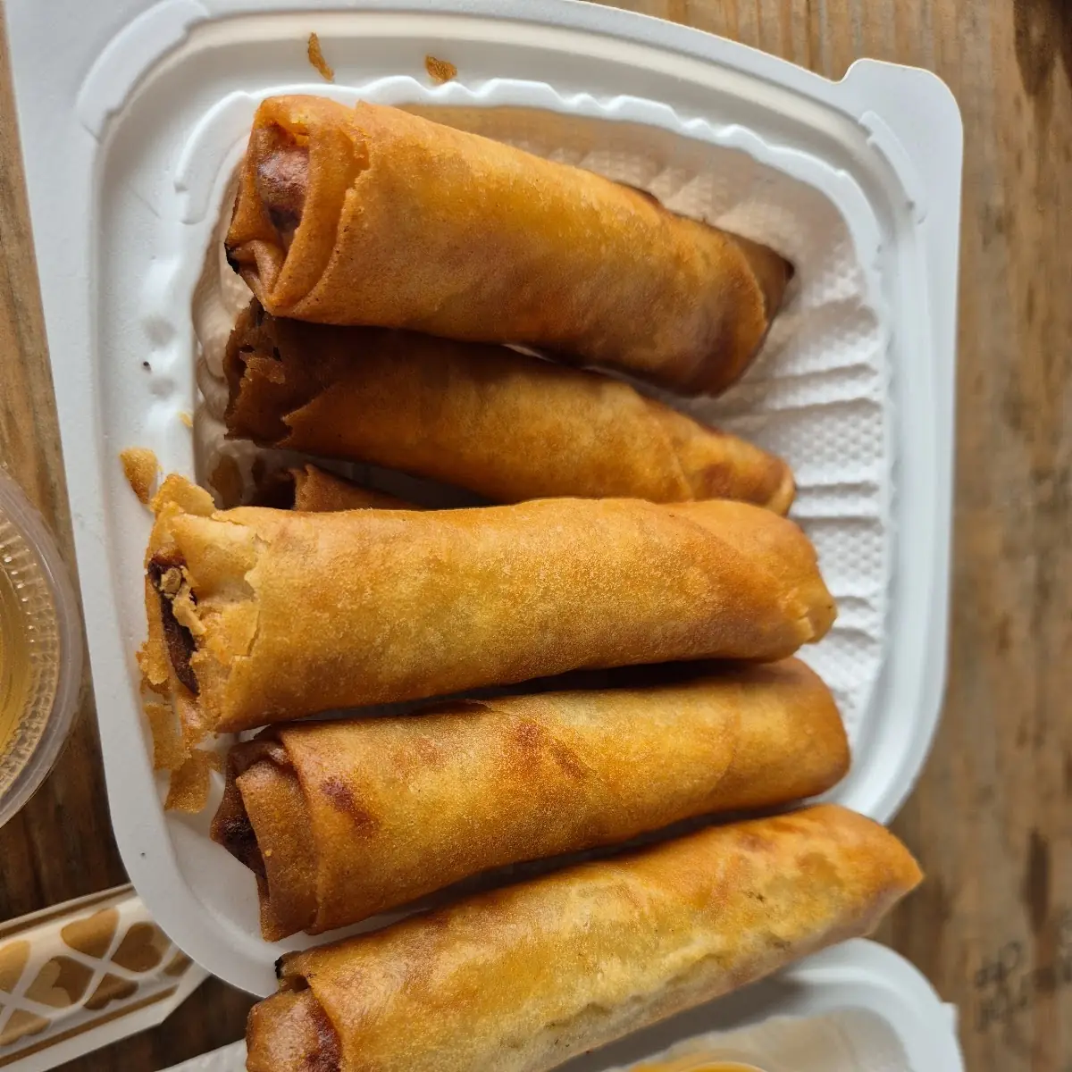 Golden Vegetable Spring Rolls