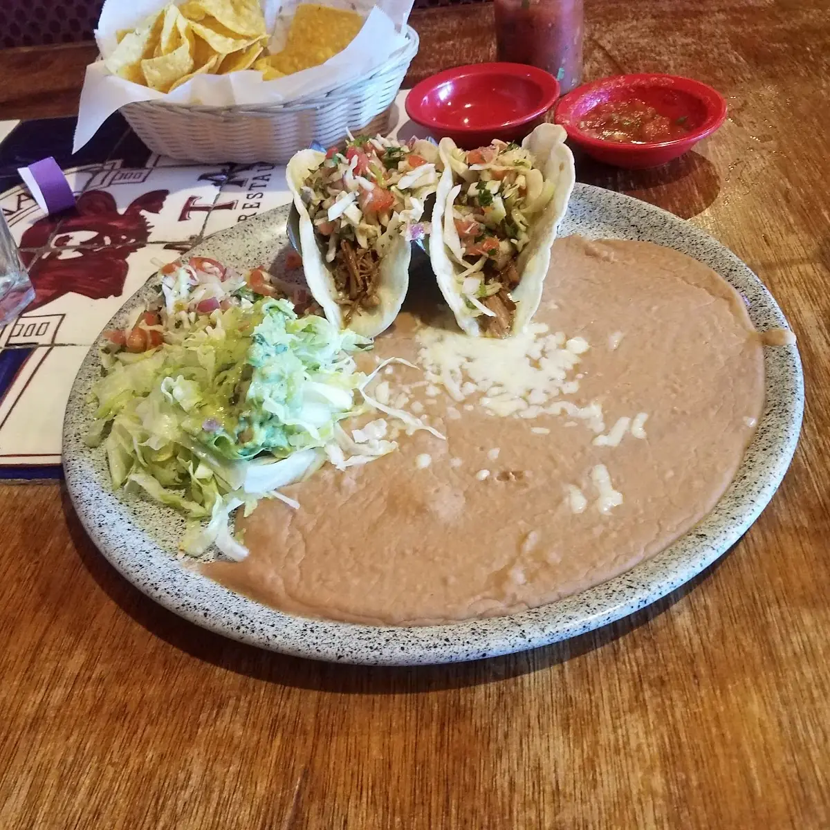 Beef Taco's and Beans