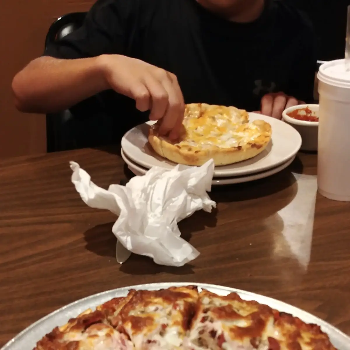 It's the 19 95 Small Meat Lovers Pizza