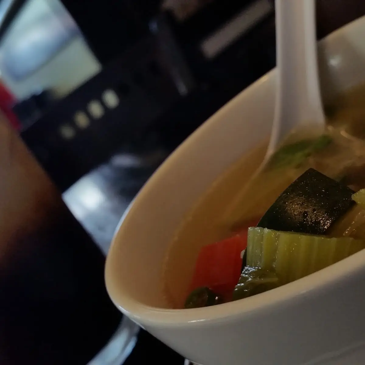 Vegetable Soup and Thai Tea