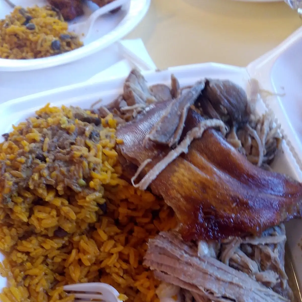 Yellow Rice & Black Beans with Pork