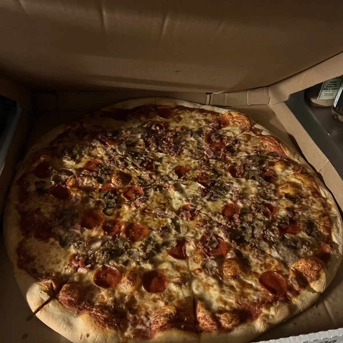 Large Supreme Pizza in Box
