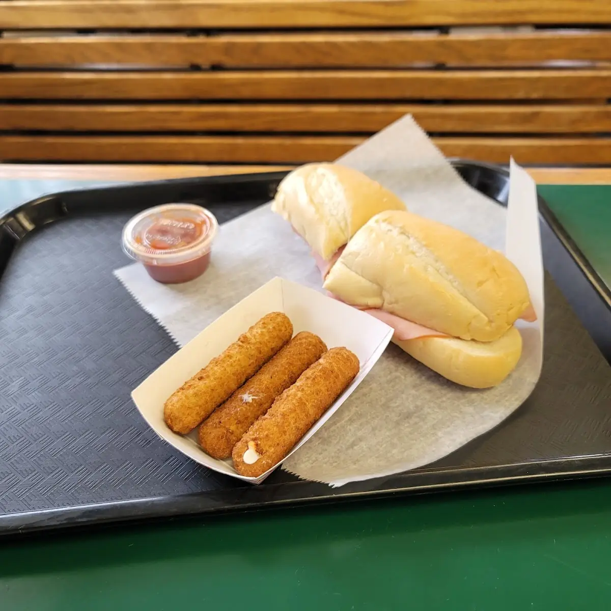 Ham and Swiss with Mozzarella Sticks