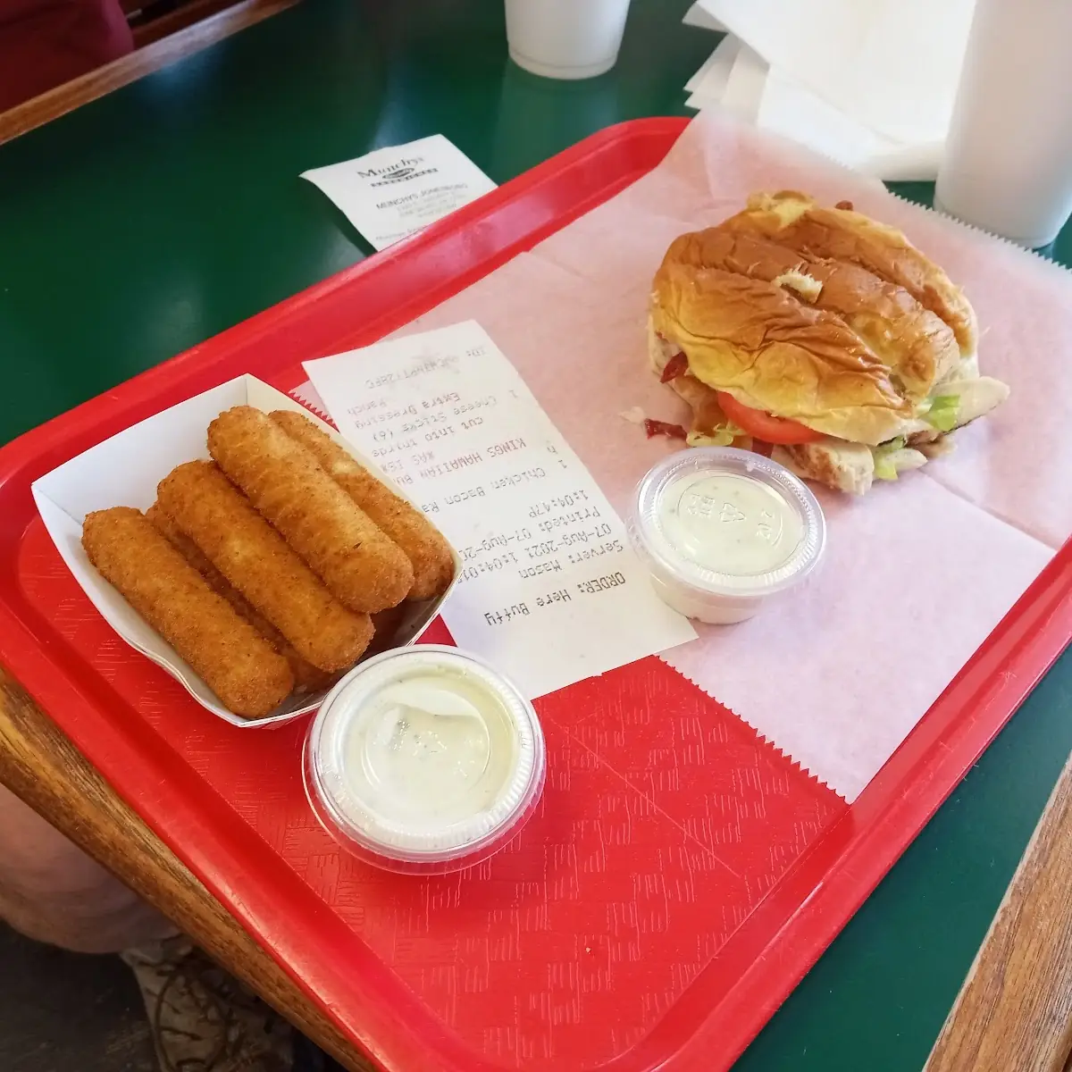 Steamed Chicken Bacon Ranch Sandwich