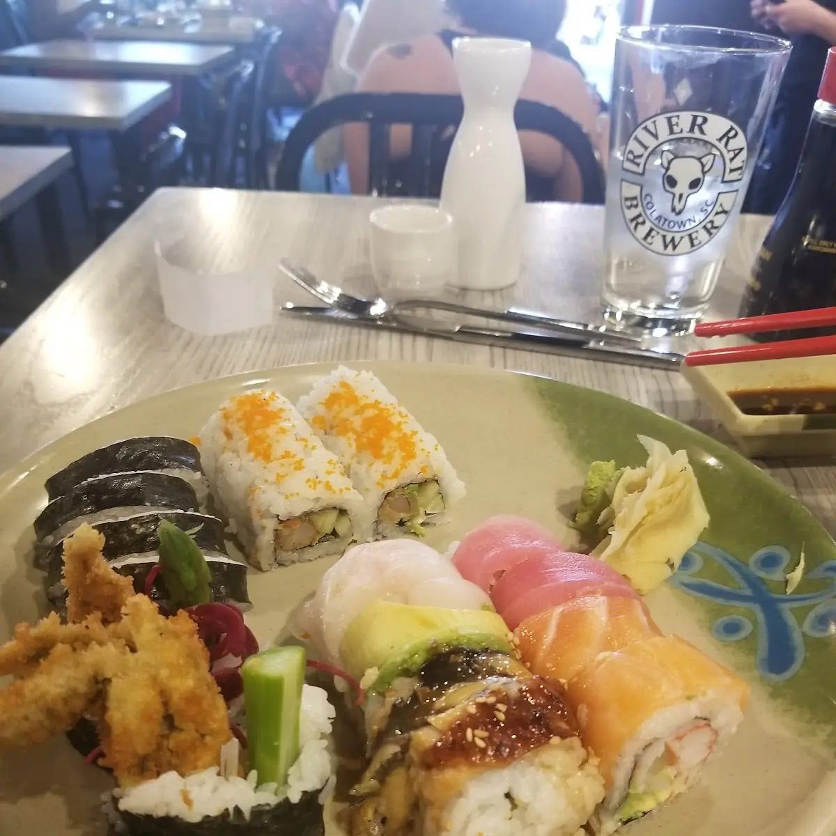 Rainbow Roll Spider Roll Shrimp Tempura