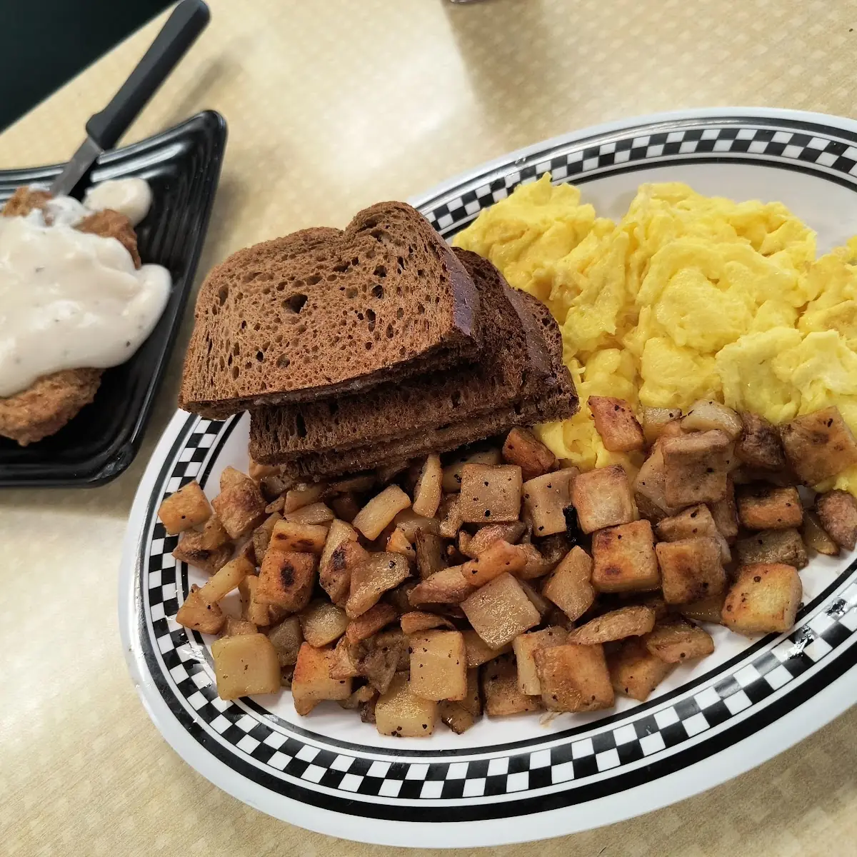 Fried Steak and Eggs