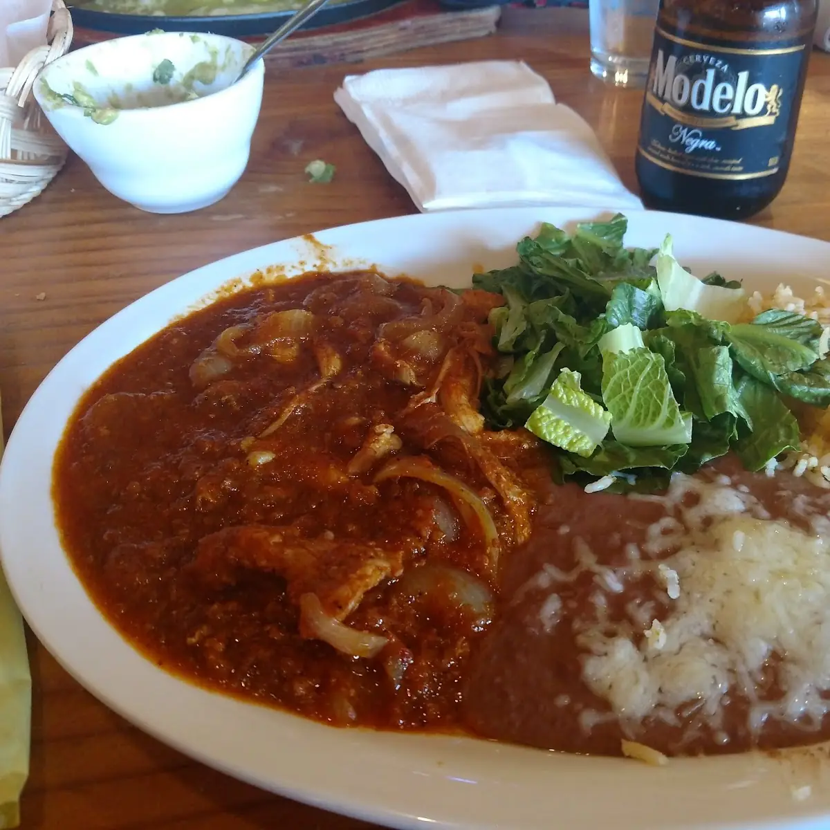 Chile Verde with Rice and Beans