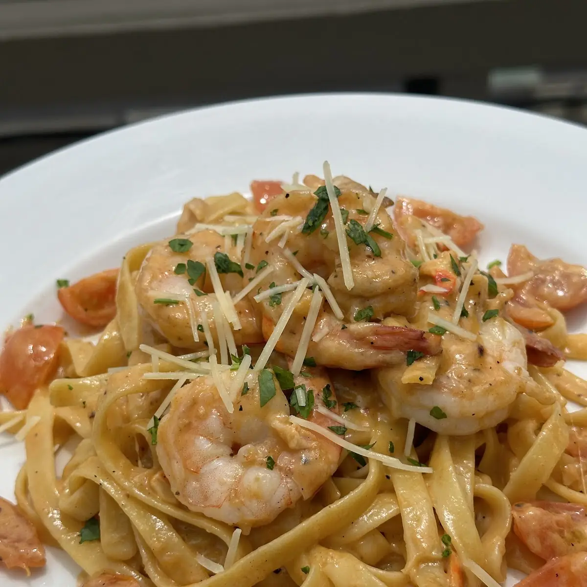Shrimp Alfredo Fettuccine
