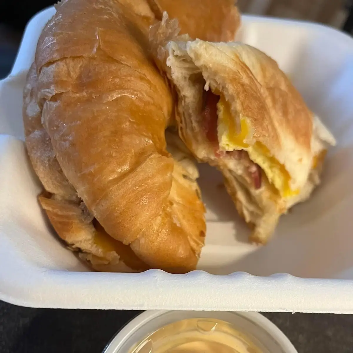 Bacon Egg Cheese Croissant with Chipotle Mayo